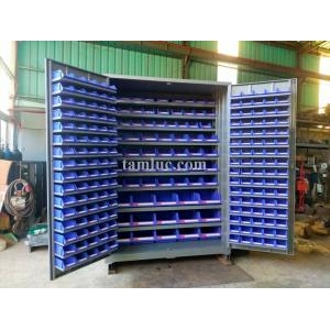 Tủ dụng cụ kết hợp bảng treo, khay đựng vật tư nhỏ và lớn